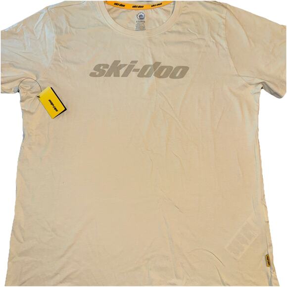 NWT Ski-Doo Snowmobiles Graphic T-Shirt Pale Yellow Men’s Size XL - Picture 1 of 7